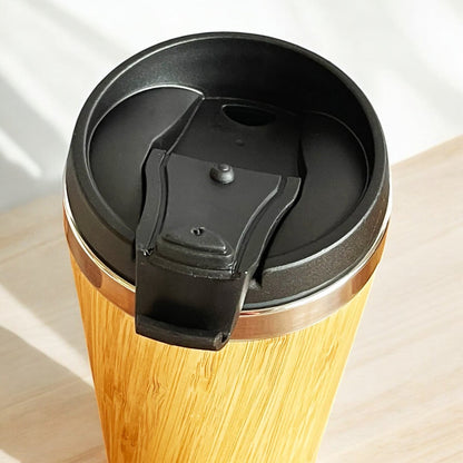 The Legend Has Retired Personalized 15 oz Bamboo Stainless Steel Tumbler