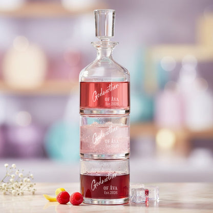 Godmother Personalized Duet 8.5 oz. Stacking Decanter Set