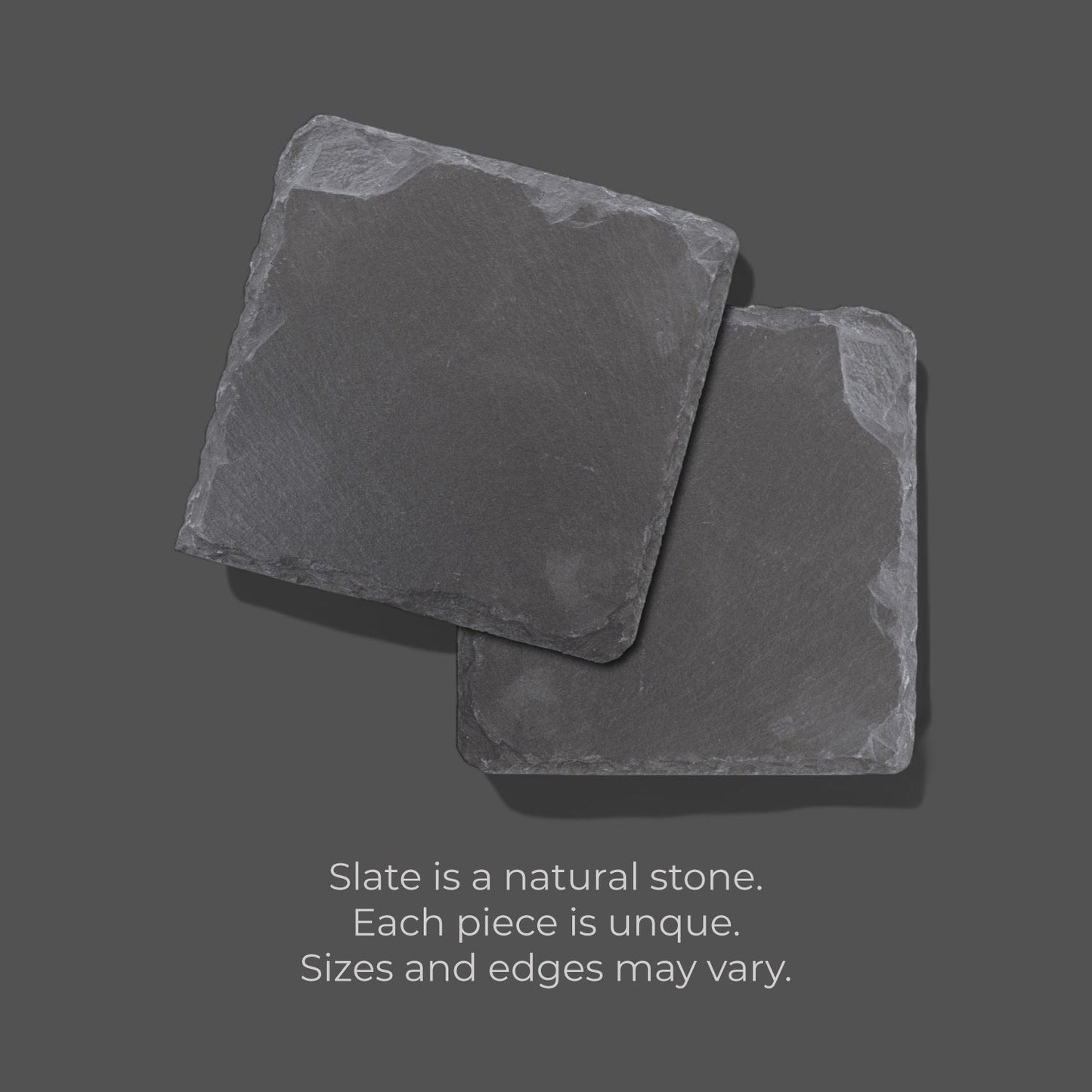 Signature Collection Personalized Slate Coasters, Set of 4