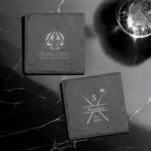 Medical Professionals Personalized Slate Coasters, Set of 4