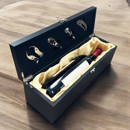 Patriotic Military Personalized Wine Gift Box Set