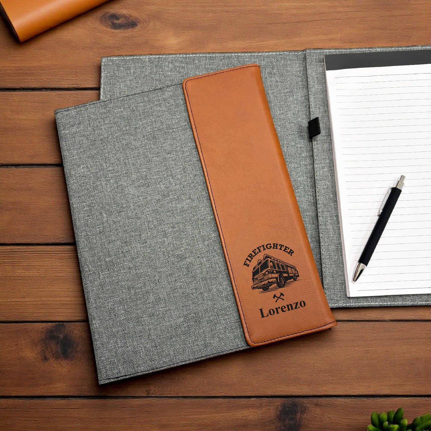 Firefighter Personalized Full Pad Portfolio