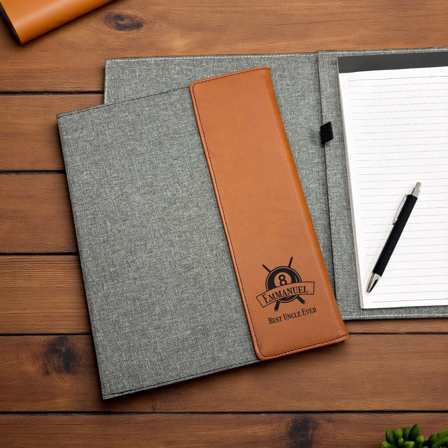 Pool Billiard Eight-Ball Personalized Full Pad Portfolio