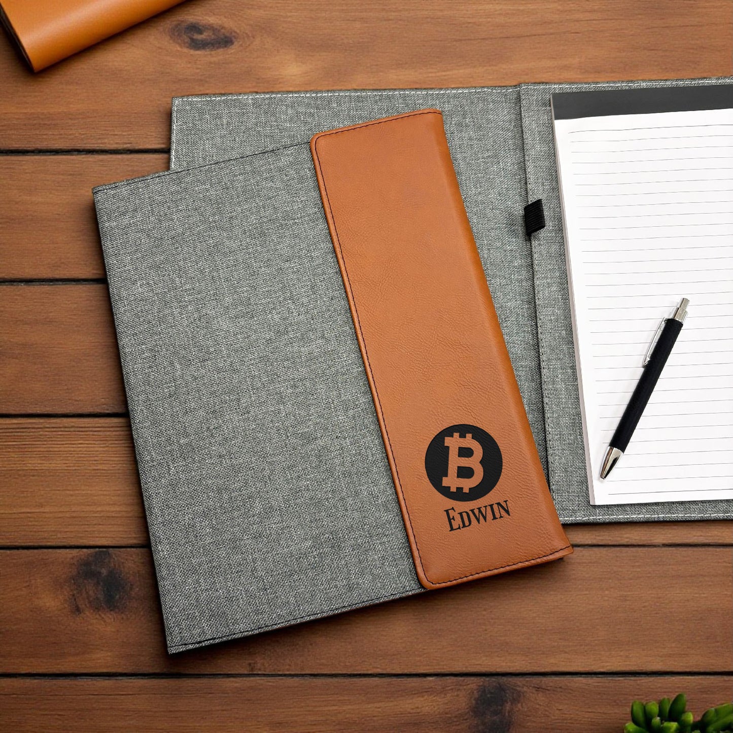 Bitcoin Crypto Personalized Full Pad Portfolio