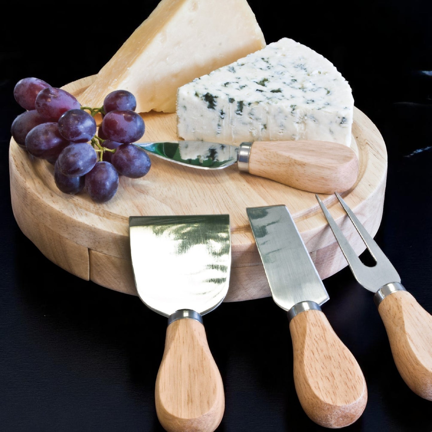 Motorcycle Rider Personalized Swivel Cheese Board Gift Set
