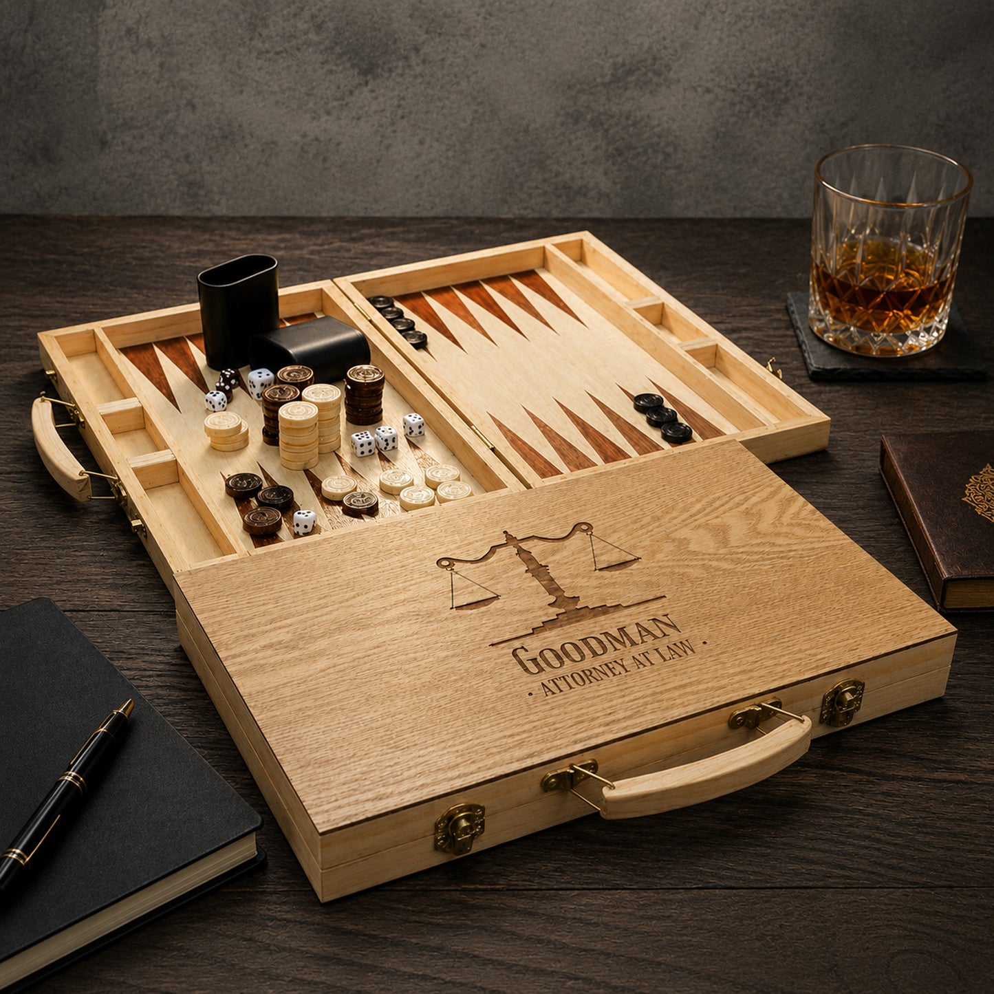 Lawyer Personalized Backgammon Game Set