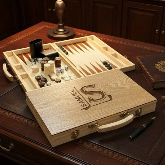 Golf Personalized Backgammon Game Set