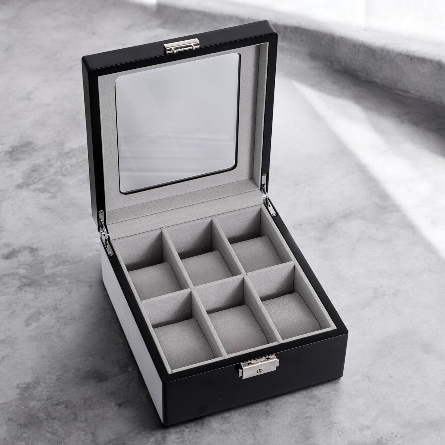 Anchor Personalized Wooden 6-Slot Watch Box