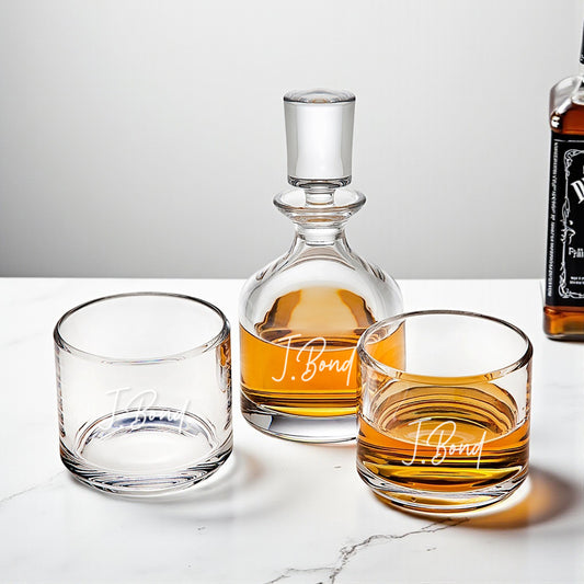 Signature Collection Personalized Duet 8.5 oz. Stacking Decanter Set