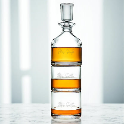 Godfather Personalized Duet 8.5 oz. Stacking Decanter Set