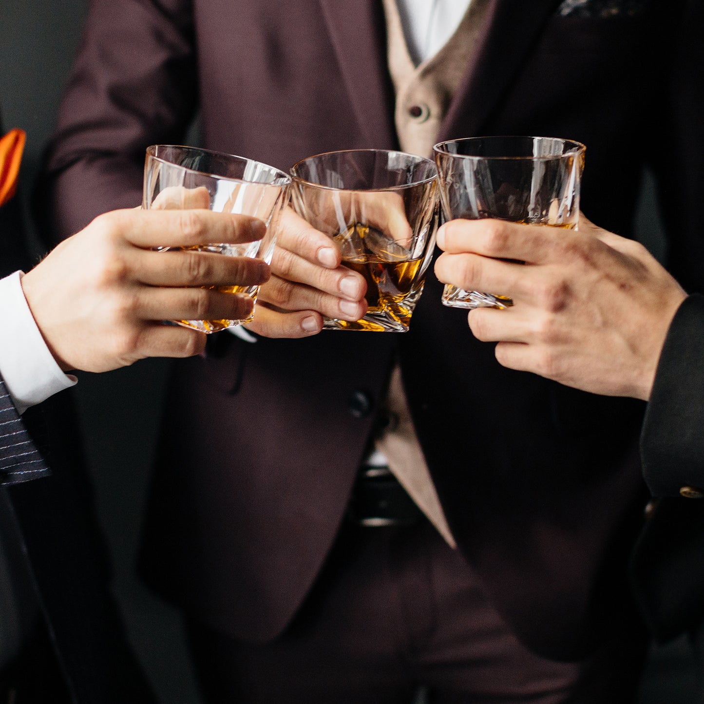 Monogram Personalized Twisted Whiskey Rocks Glass