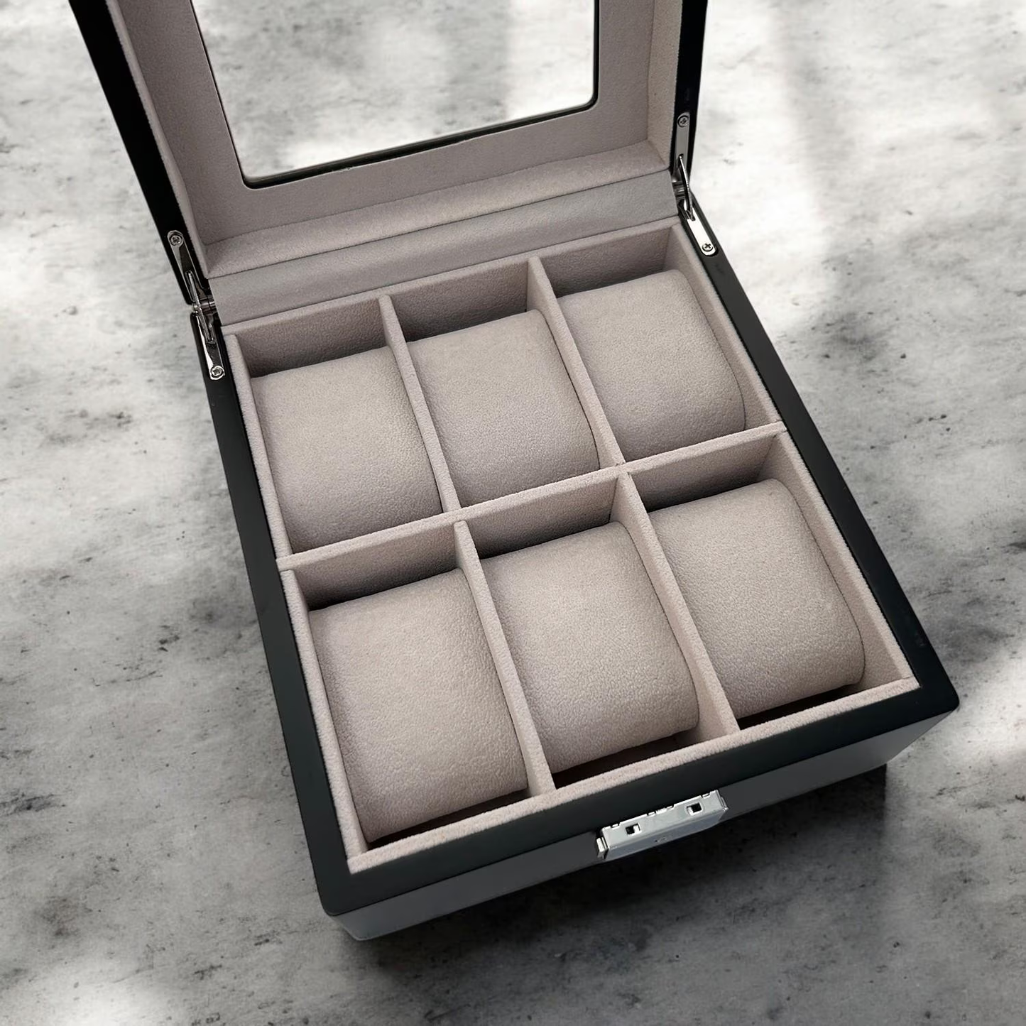 Palm Tree Personalized Wooden 6-Slot Watch Box