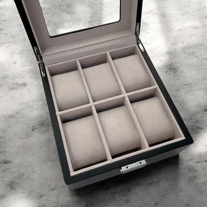 Aviator Pilot Personalized Wooden 6-Slot Watch Box